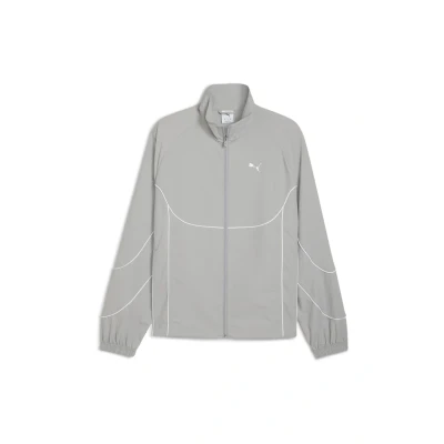 Afbeelding van Puma TECH Sweater met rits, Heren, Maat: Medium, Gray echo/white