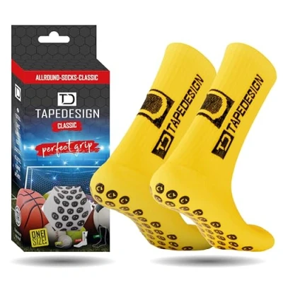 Afbeelding van Tapedesign Allround Classic Gripsokken Geel Maat: 37 48