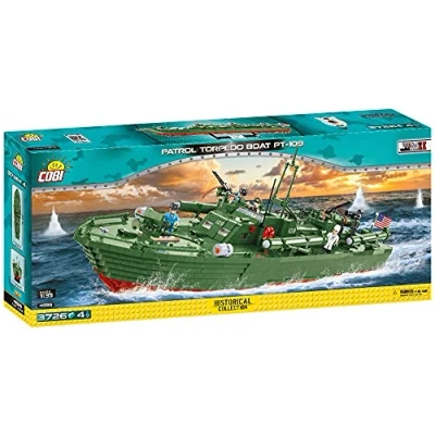 Afbeelding van Cobi Bouwpakket Pt 109 Torpedoboot Abs Groen 3726 delig (4825)