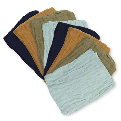 Afbeelding van Pippi made with love 8 PACK Hydrofiele doek voor kinderen, Maat: One Size, Ombre blue