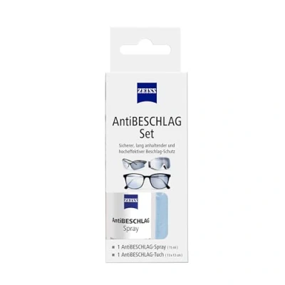 Afbeelding van ZEISS Anti condensspray met 15 ml inhoud inclusief een brillenreinigingsdoek voor langdurige bescherming tegen condensvorming ook bij hoge luchtvochtigheid