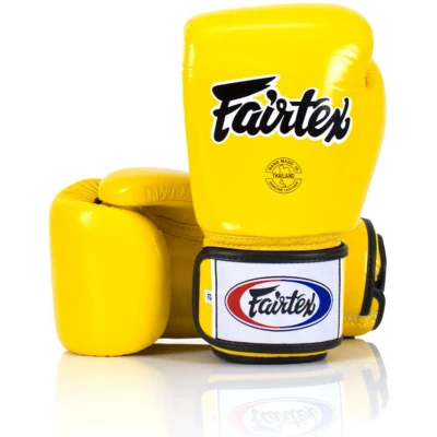 Afbeelding van Fairtex BGV1 Universal Bokshandschoenen &quot;Tight Fit&quot; Design Geel 16 oz