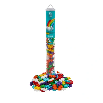 Afbeelding van Plus Rainbow Tube Constructiespeelgoed Set Met Bouwstenen 100 Delige Bouwset Bouwspeelgoed Vanaf 3 Jaar