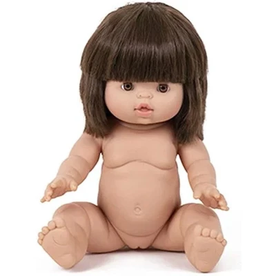 Afbeelding van Minikane Pop Jeanne Gordi Bruin Haar