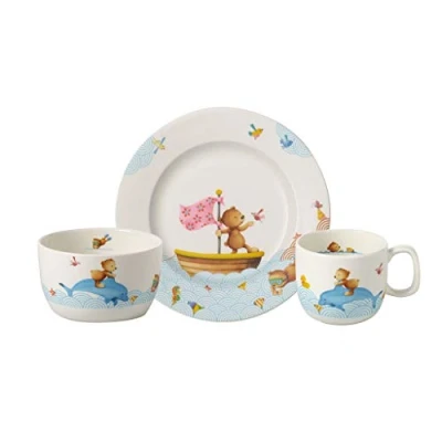 Afbeelding van Villeroy &amp; Boch Kinderservies Happy as a Bear 3 Delig