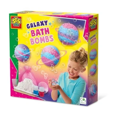 Afbeelding van SES Galaxy bad bruisballen meng je eigen kleuren heldere en heerlijke geuren inclusief bewaarzakje