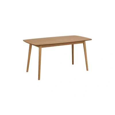 Afbeelding van Leen Bakker Eetkamertafel Ulfborg Eikenkleur 80x150x75,5cm Eettafels Bruin Hout