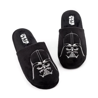 Afbeelding van Star Wars Heren Slippers Darth Vader Dark Side Polyester House Schoenen 41 42 EU