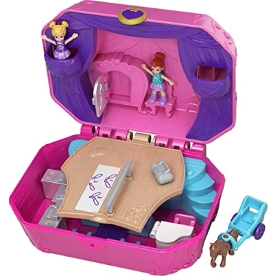 Afbeelding van Polly Pocket World Tiny Twirlin&#039; Muziekdoosje met Verrassing, Micropoppen &amp; Accessoire