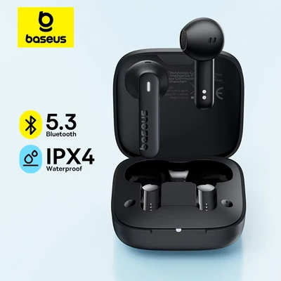 Afbeelding van Baseus Bowie E16 Kopfhörer True Wireless Earphones im Ohr Anrufe/Musik USB Typ C Bluetooth Weiss (6 h, Draadloze), Koptelefoon