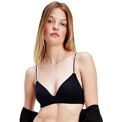 Afbeelding van Tommy Hilfiger dames Voorgevormde bh zonder beugel in de kleur Donkerblauw, maat: D70