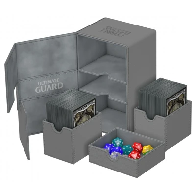 Afbeelding van Ultimate Guard Twin Flip&#039;n&#039;Tray Deck Case 160+ XenoSkin Grey