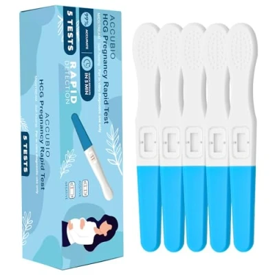 Afbeelding van Zwangerschapstest, vroege detectie HCG urine middelstroom test, resultaat binnen 5 minuten, meer dan 99% nauwkeurige vruchtbaarheidstest, extra gevoelige thuis sneldetectie, 25 mIU/ml, stuks