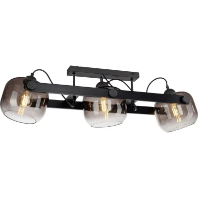 Afbeelding van Just Light Plafondlamp Cup 2.0 3 lichts smoke glas 15755 18