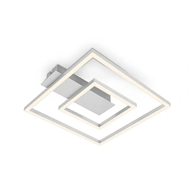 Afbeelding van BRILONER Plafondlamp 3772019 Warm wit 3000K 22W 2100 lm 25.000u levensduur 32 x 30 x5 Aluminiumkleurig