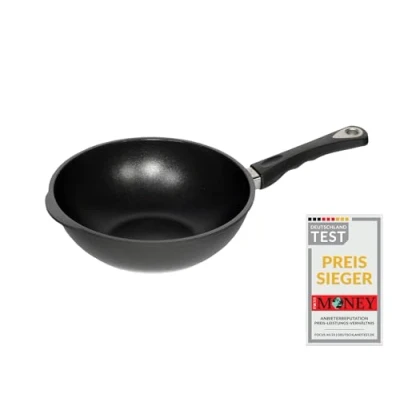 Afbeelding van AMT Wokpan, gietijzer, zwart, 32 cm