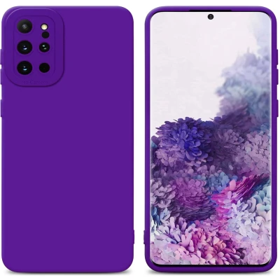 Afbeelding van Cadorabo Hoesje geschikt voor Samsung Galaxy S20 PLUS in FLUID DONKER PAARS Beschermhoes TPU silicone Cover Case