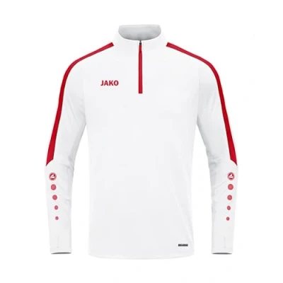 Afbeelding van JAKO Krachtige Ritssluiting, Uniseks Volwassene, Wit Rood, 3XL