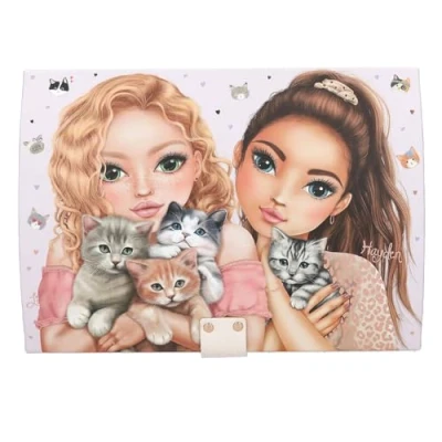 Afbeelding van Depesche TOPModel grote sieradendoos met code en geluid CAT LOVE