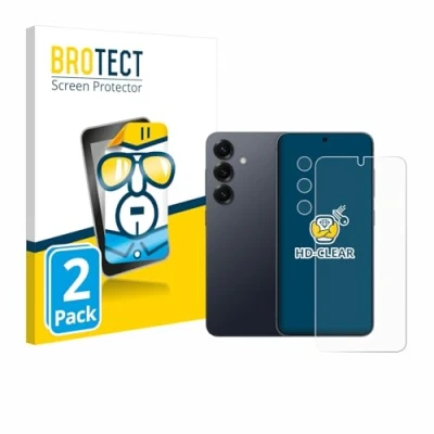 Afbeelding van BROTECT Screenprotector voor Samsung Galaxy S25 (Voor+Camera) Folie Beschermfolie transparant (2 Stuks)