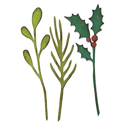 Afbeelding van Sizzix Bigz L Die Festive Stems 664757 Tim Holtz (07 20)