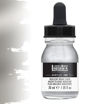 Afbeelding van Liquitex Professional Acryl Ink! Iridescent Bright Silver 30ml 236 4260236
