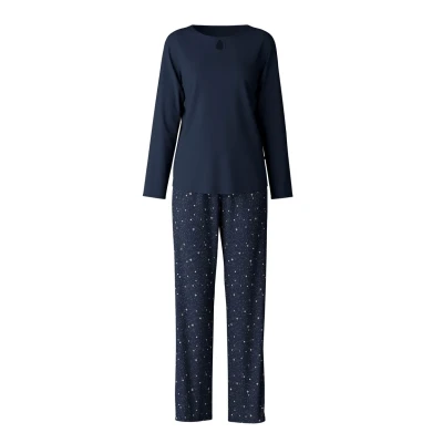 Afbeelding van Calida Sweet Dreams LANG SET Pyjama, Dames, Maat: 40/42, Peacoat blue