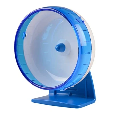 Afbeelding van Duvoplus Speelgoed Voor Dieren Knaagdier Stil Looprad Plastiek M Ø17cm Blauw 1st