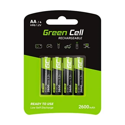 Afbeelding van Green Cell HR6 Oplaadbare AA batterij (penlite) NiMH 2600 mAh 1.2 V 4 stuk(s)
