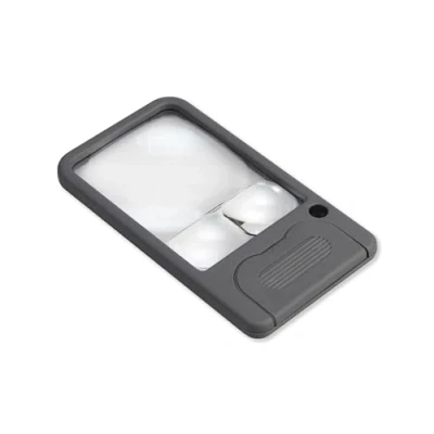 Afbeelding van Carson LED Verlichte Multi Power 2.5x, 4.5x en 6x Pocket Vergrootglas, Grijs
