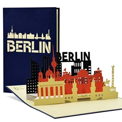 Afbeelding van Reisvoucher Berlijn, weekend I Städtetrip Berlin als pop up kaart, cadeau, cadeau ideeën, cadeaubon stedentrip, A109