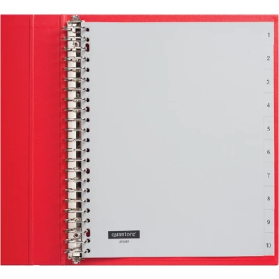 Afbeelding van Tabbladen Quantore 23 gaats 1 10 genummerd extra breed PP 25 stuks