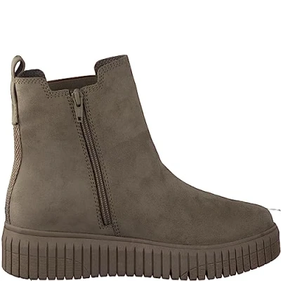 Afbeelding van Jana Chelsea Boots voor dames, winter, plat, breedte H, extra breed, stone, 36 EU