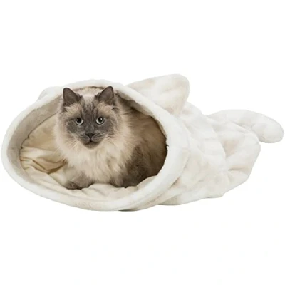 Afbeelding van Trixie Slaapzak Kat Nelli Wit / Taupe