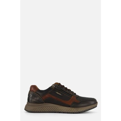 Afbeelding van Australian Hatchback Sneakers zwart Leer Heren Maat 40