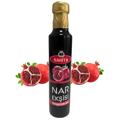 Afbeelding van 340 g granaatappelsiroop 100% pure granaatappelessentie van Turkse granaatappels, natuurlijk, veganistisch en zonder additieven, traditioneel gemaakt, perfect voor salades sauzen