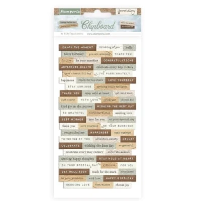 Afbeelding van Chipboard cm 15x30 Create Happiness Secret Diary