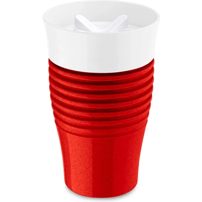 Afbeelding van Thermosbeker Koziol Safe To Go 400 ml Organic Red