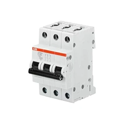 Afbeelding van Abb s203m installatieautomaat 3p c karakteristiek 16a iec en 60898 1 10 ka iec60947 2 15 3 module breedte 52 5mm 2cds273001r0164