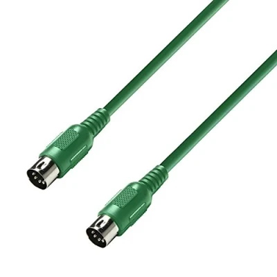 Afbeelding van Adam Hall 3 Star Series MIDI kabel, 0,75 m, groen