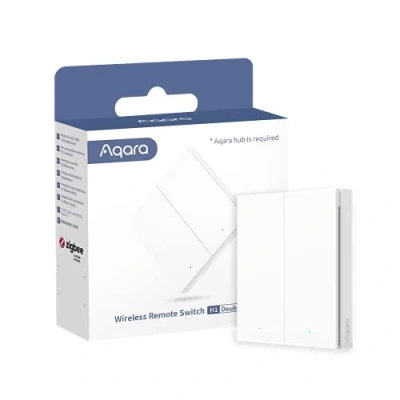 Afbeelding van Aqara Draadloze wandschakelaar WRS R02 Wit Apple HomeKit