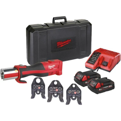 Afbeelding van Milwaukee M18 BLHPT 202CTH set FORCE LOGIC compact koolborstelloos persgereedschap (2x 2,0Ah accu) in koffer