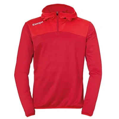 Afbeelding van Kempa Emotion 2.0 Hoody met 1 4 Rits Chili Rood Maat M