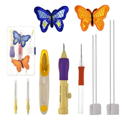 Afbeelding van Punch Naald Kit Magic Borduurwerk Pen Stikken Breien Tool Kruissteek Poking Gereedschap