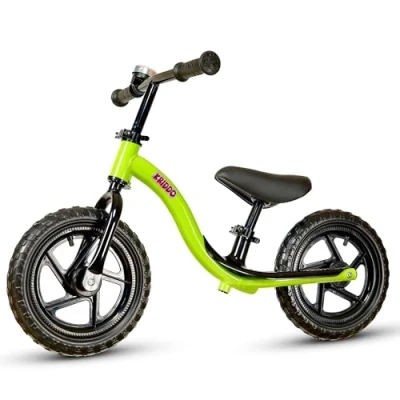 Afbeelding van KRIDDO Loopfiets voor peuters van 2 jaar, leeftijd 18 maanden tot 5 vroeg leren interactieve duwfiets met stabiele balans en voetsteun, geschenkfiets jongens meisjes, Groen