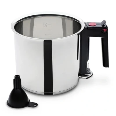 Afbeelding van GSW 983167 Simmertopf Waterbadkoker, 1,5 l, inclusief vultrechter, roestvrij staal, zilver, 16 cm, 2 stuks