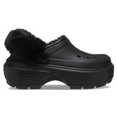 Afbeelding van Crocs Stomp Pantoffels, Dames, Maat: 41 42, Black Kunststof/ textiel
