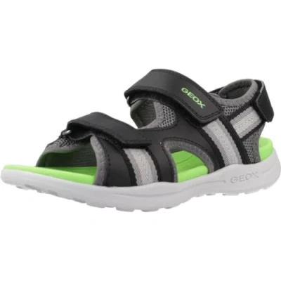 Afbeelding van Geox J Vaniett Boy B kindersandalen, Zwart Groen, 24 EU