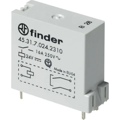 Afbeelding van Finder 45.31.7.024.0310 Printrelais 24 V/DC 16 A 1x NO 50 stuk(s)