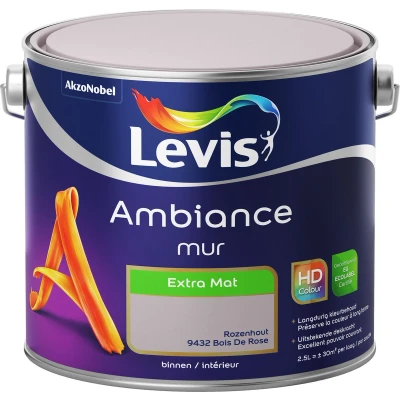 Afbeelding van Levis Muurverf Ambiance Mur Extra Mat 2.5l Rozenhout